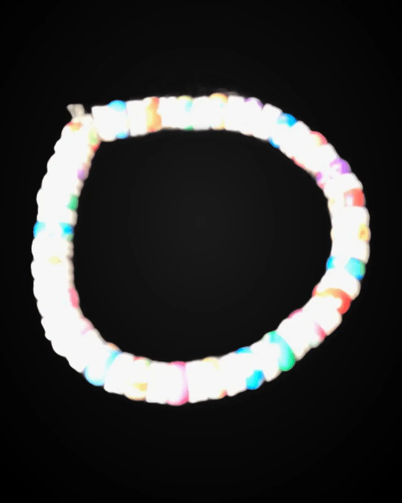 Salt Heishi — White discs with coastal color