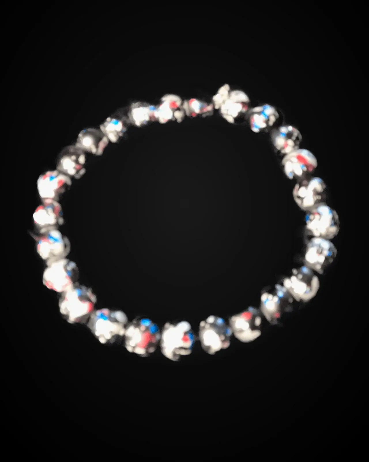 Night Garden — Dark beads with floral splashes